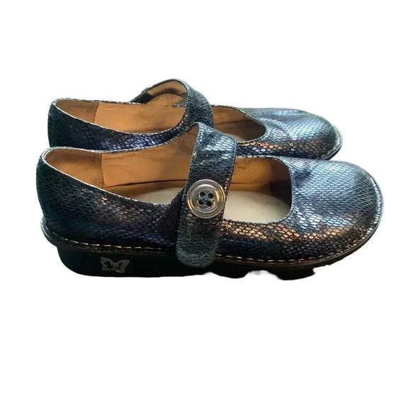 Algeria Paloma Comfort Mary Jane Size US 9 EU 39 Animal Print Adjustable Wedge - Picture 2 of 9